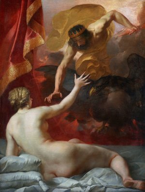 Zeus and Semele by Jacques Blanchard Oil Painting