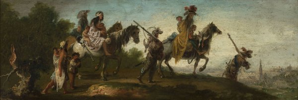 Main Product Photo of Gipsies on the road Painting by Jacques Callot