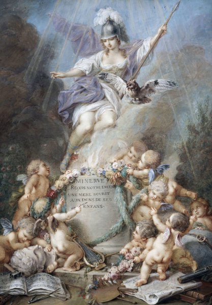 Main Product Photo of Hommage a Minerve  Painting by Jacques Charlier