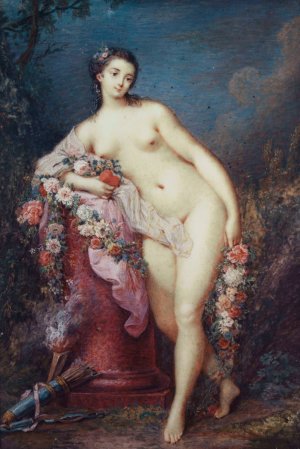 Venus accoudee a une colonne by Jacques Charlier Oil Painting