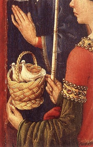 Altarpiece of the Virgin Detail Oil painting by Jacques Daret