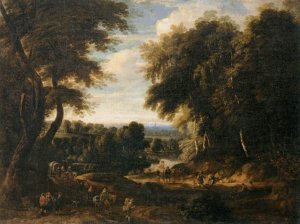 Edge of a Wood by Jacques D'Arthois Oil Painting