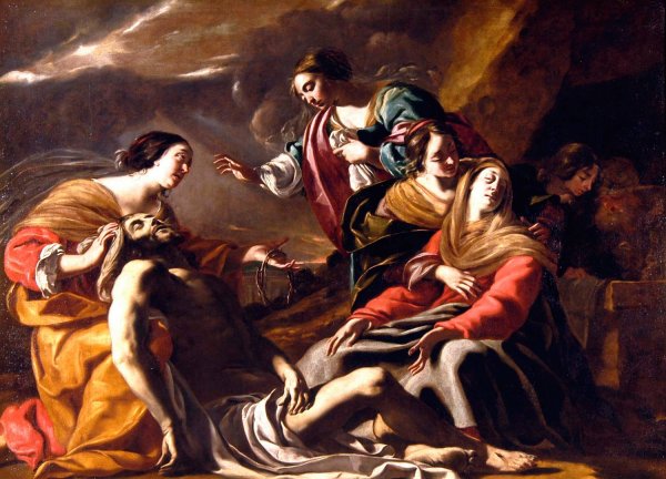 La Deploration sur le Christ mort  by Jacques De Letin - Hand-Painted Oil Painting Reproduction