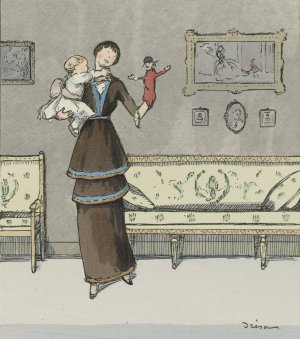 Ah ! Le Beau Guignol; Robe d'apres-midi de Doucet by Jacques Dresa Oil Painting