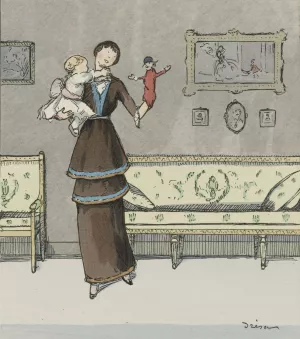 Ah ! Le Beau Guignol; Robe d'apres-midi de Doucet by Jacques Dresa Oil Painting