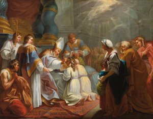 The Sacrement Of Confirmation by Jacques Dumont Oil Painting
