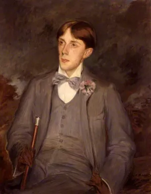 Aubrey Beardsley Oil painting by Jacques Emile Blance