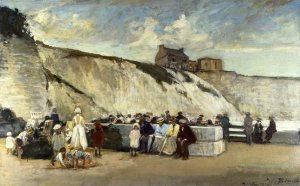 Black Rock, Brighton, East Sussex by Jacques Emile Blance Oil Painting