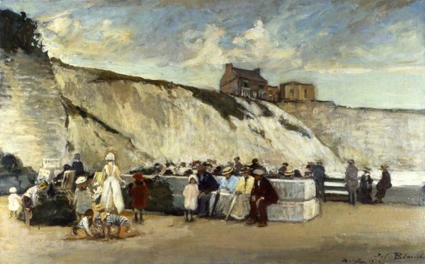 Black Rock, Brighton, East Sussex by Jacques Emile Blance - Hand-Painted Oil Painting Reproduction