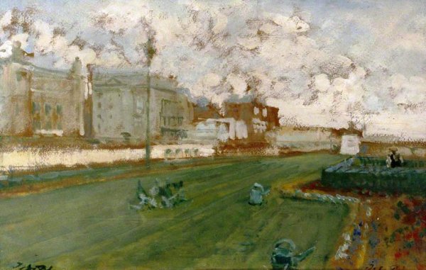 Main Product Photo of Brighton Front, East Sussex Painting by Jacques Emile Blance
