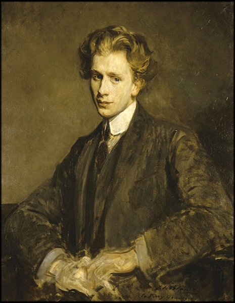 Main Product Photo of Percy Grainger Painting by Jacques Emile Blance