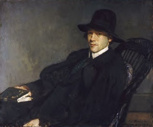 Main Product Photo of Portrait of Andre Gide Painting by Jacques Emile Blance