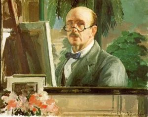 Self-Portrait by Jacques Emile Blance Oil Painting