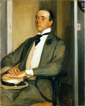 Sir Max Beerbohm by Jacques Emile Blance Oil Painting