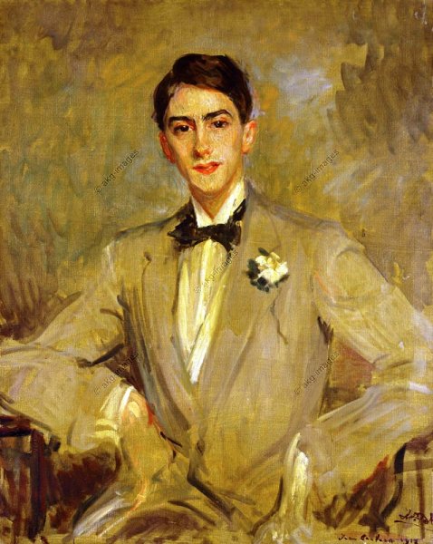 Main Product Photo of Study for a Portrait of Jean Cocteau Painting by Jacques Emile Blance