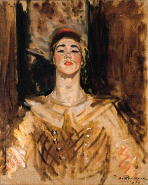 Vaslav Nijinsky by Jacques Emile Blance Oil Painting