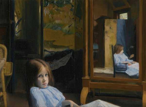 Fillette  by Jacques-Emile Blanche - Hand-Painted Oil Painting Reproduction
