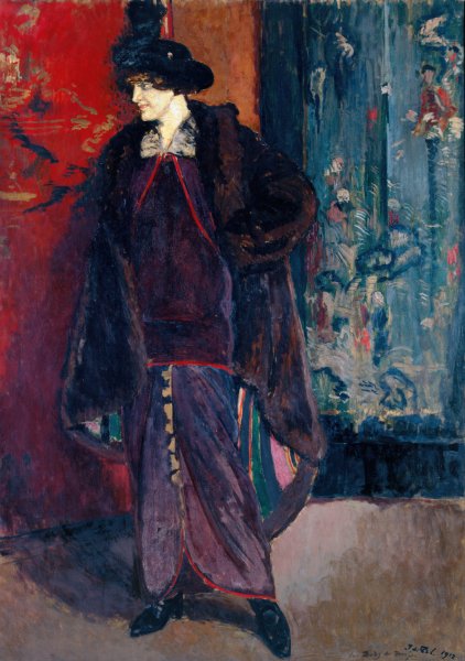Portrait de Daisy de Broglie  by Jacques-Emile Blanche - Hand-Painted Oil Painting Reproduction