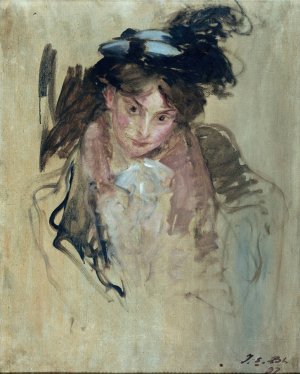 Portrait de femme by Jacques-Emile Blanche Oil Painting