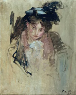 Portrait de femme by Jacques-Emile Blanche Oil Painting