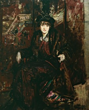 Portrait de Marguerite Decazes de Glucksbierg, princesse Jean de Broglie by Jacques-Emile Blanche Oil Painting