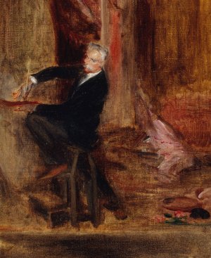 Portrait du peintre Jules Cheret by Jacques-Emile Blanche Oil Painting