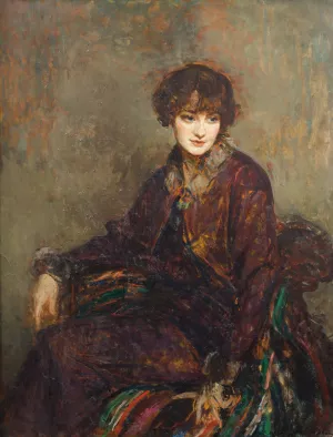Princesse Jean De Broglie, Depuis Honorable Mrs Daisy Fellowes by Jacques-Emile Blanche Oil Painting