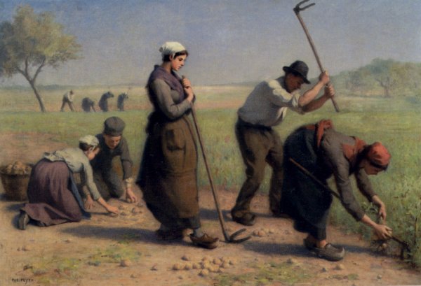 Main Product Photo of Les Moissonneurs Painting by Jacques-Eugene Feyen