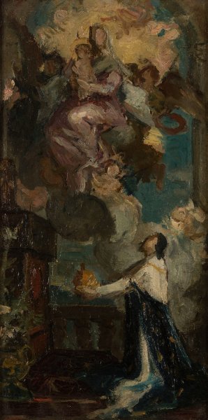 Le voeu de Louis XIII by Jacques Ferdinand Humbert Oil Painting