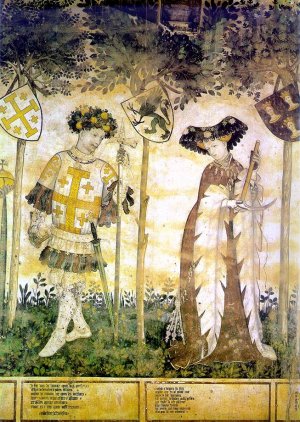 Hero and Heroine Detail by Jacques Iverny Oil Painting