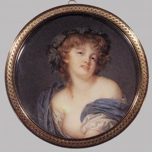 Bacchante Oil painting by Jean-Baptiste-Jacques Augustin