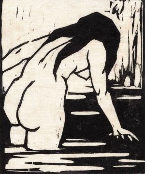 Badende vrouw by Jacques Jeichienus Ottens Oil Painting