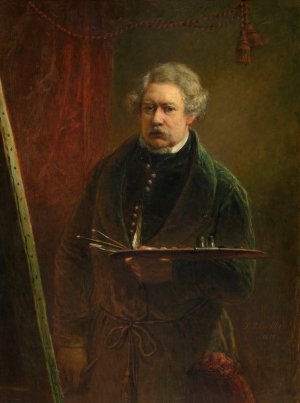 Self Portrait by Jacques-Joseph Eeckhout Oil Painting