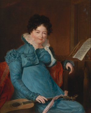 Portrait Of mrs. Edward Scheener by Jacques-Laurent Agasse Oil Painting