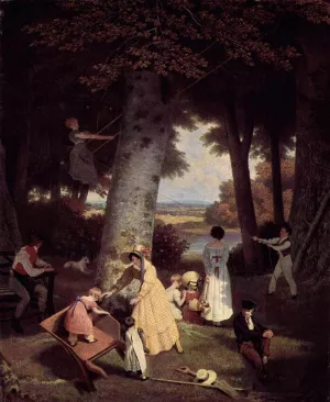 The Playground by Jacques-Laurent Agasse - Oil Painting Reproduction