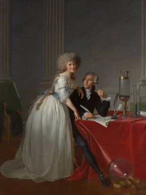 Antoine Laurent Lavoisier by Jacques Louis David Oil Painting