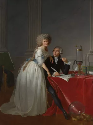 Antoine Laurent Lavoisier by Jacques Louis David Oil Painting
