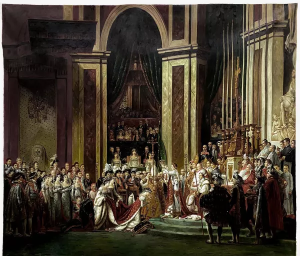Consecration of the Emperor Napoleon I and Coronation of the Empress Josephine Oil Painting Reproduction