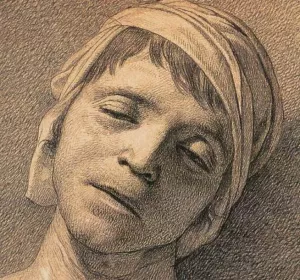 Head of the Dead Marat Oil painting by Jacques-Louis David