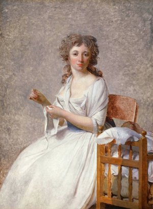 Madame de Pastoret and Her Son Oil painting by Jacques Louis David