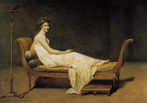 Madame Recamier Oil painting by Jacques-Louis David
