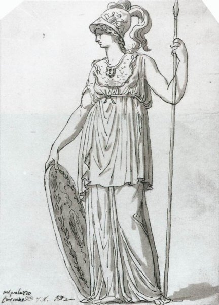 Main Product Photo of Minerva Painting by Jacques-Louis David