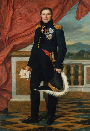 Portrait Of French Politician And Soldier etienne Maurice Gerard by Jacques Louis David Oil Painting