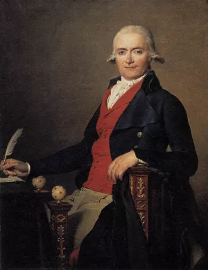 Portrait of Gaspar Mayer by Jacques-Louis David - Oil Painting Reproduction