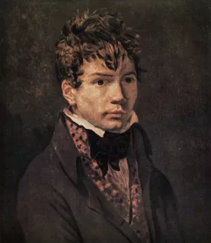 Portrait of Ingres by Jacques-Louis David Oil Painting