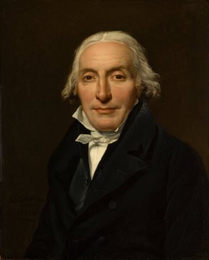 Portrait Of Jean-Pierre Delahaye by Jacques Louis David Oil Painting