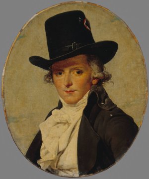Portrait of Pierre Seriziat, David's brother-in-law by Jacques Louis David Oil Painting