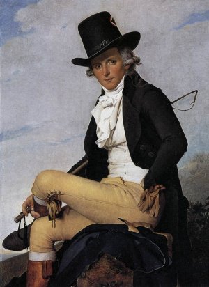 Portrait of Pierre Seriziat by Jacques-Louis David Oil Painting