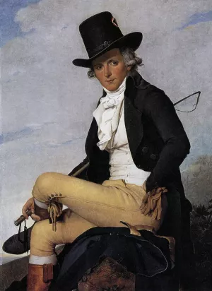 Portrait of Pierre Seriziat by Jacques-Louis David - Oil Painting Reproduction