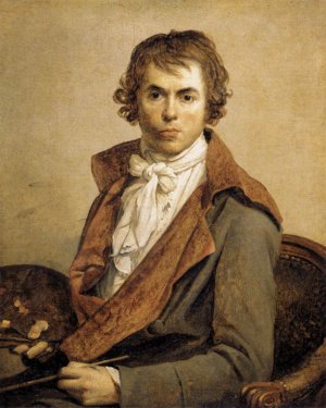 Portrait of the Artist by Jacques-Louis David Oil Painting